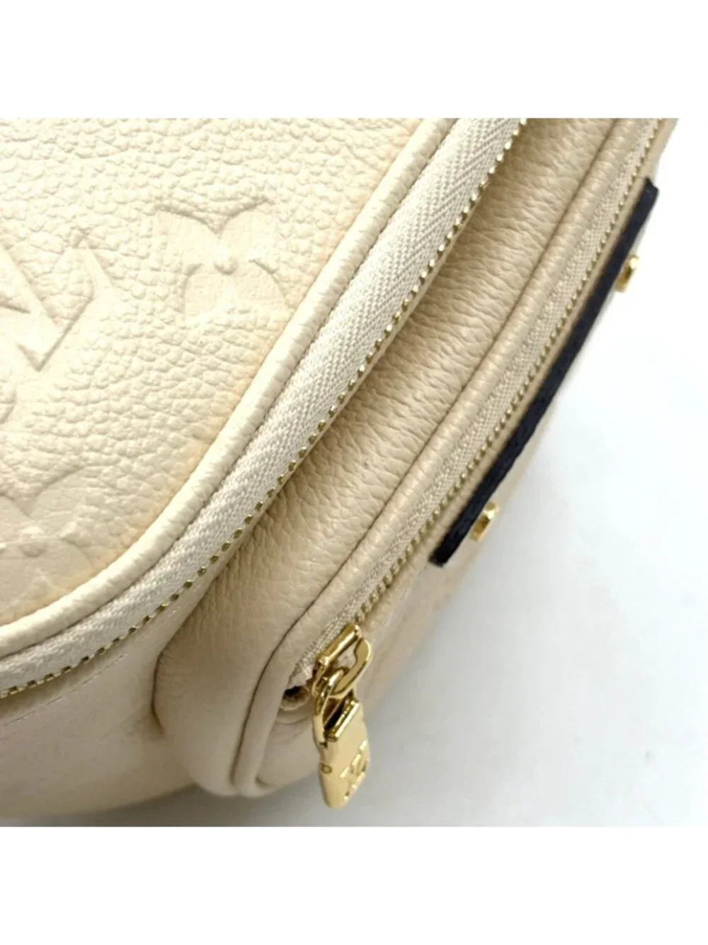 Louis Vuitton Mini Bum Monogram Empreinte Leather Ivory Belt Bag Gold